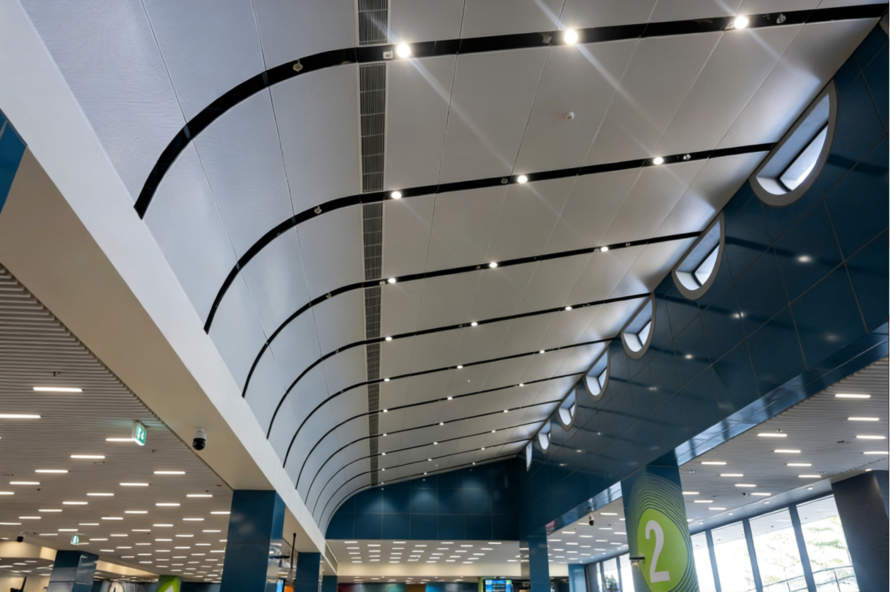 Aluminium Metal Baffle Ceilings: The Benefits in Modern Architecture