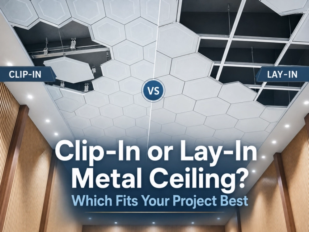 Clip-In or Lay-In Metal Ceiling? Which Fits Your Project Best