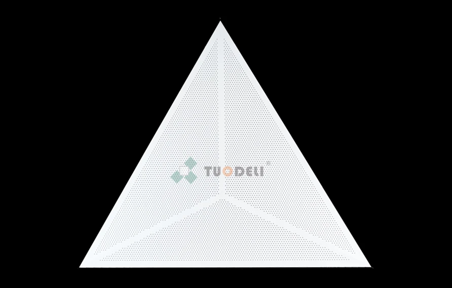Clip in triangular tiles
