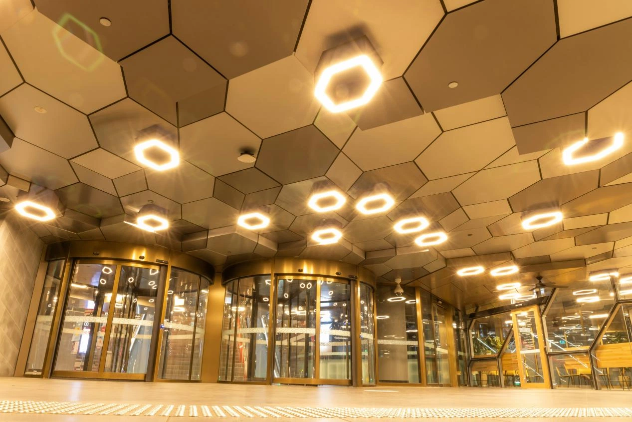 Aluminum Hexagon Tile Ceilings Aluminum Hexagon Tile Ceilings
