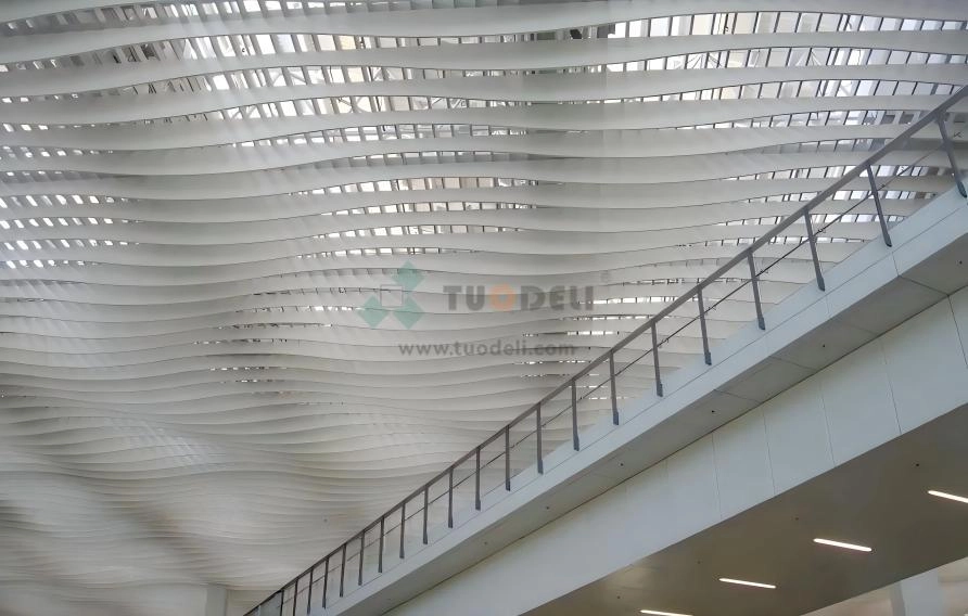 TUODELI's curved baffle ceiling