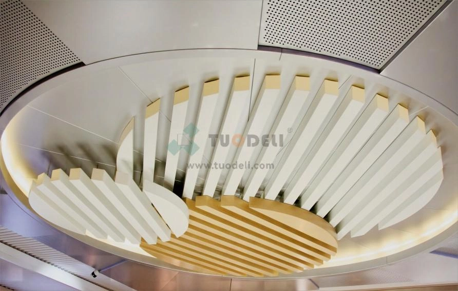 TUODELI’s aluminum baffle ceiling.webp