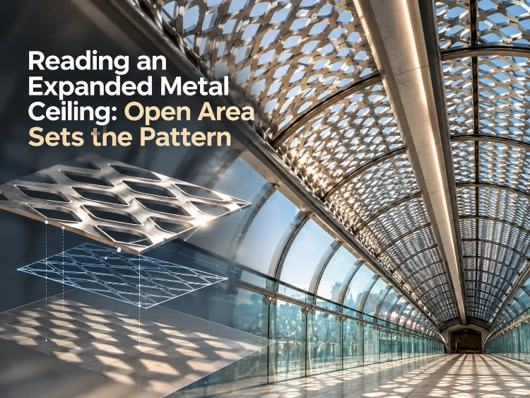 Reading an Expanded Metal Ceiling_ Open Area Sets the Pattern.webp