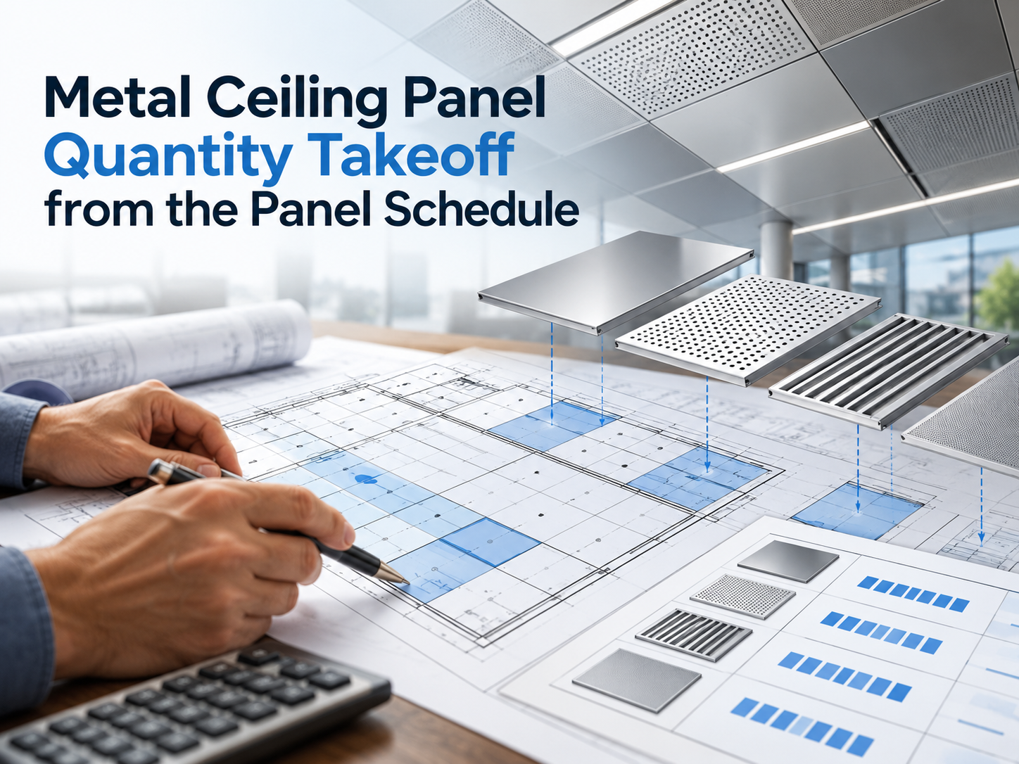 Metal Ceiling Panel Quantity Takeoff from the Panel Schedule.png